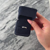 Antique Platinum Diamond Dimensional Arrow Band Ring - Video showing the piece