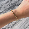 Vintage 14k Yellow Gold Refined Paperclip Link Bracelet  - Video showing the piece