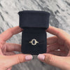 Vintage 18k Yellow Gold 1.46ct Blue Sapphire .89cttw Diamond Spectacular Channel-Shoulder Halo Ring - Video showing the piece