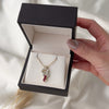 Vintage 14k Yellow Gold .28cttw Diamond Ruby Double Heart Slide Pendant - Video showing the piece