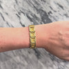 Vintage 14k Yellow Gold Fantastic Textured Meander Link Bracelet - Video showing the piece