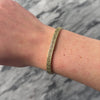 Antique 14k Yellow Gold Wonderful Piercework Milgrain Line Bracelet - Video showing the piece