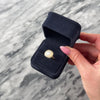 Estate 18k Yellow Gold 6.58ct White Chalcedony Diamond Glowing Moonlight Square Halo Ring - Video showing the piece