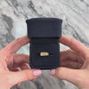 Vintage 14k Yellow Gold Diamond Geometric Trio Ring 6.50
