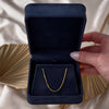 Vintage Italian 14k Yellow Gold Box Chain Link Necklace - Video showing the piece