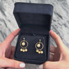 Vintage 14k Yellow Gold Glittering Textured Ball Dangle Earrings - Video showing the piece