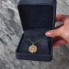 Large Irish 9k Yellow Gold Intricate Textured Harp Charm / Pendant - Video showing the piece