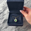Vintage 14k Yellow Gold 2.19ct Emerald .62cttw Diamond Dazzling Double Halo Pendant - Video showing the piece