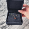 Antique 14k Yellow Gold 2ct Garnet Openwork Border Charm / Pendant - Video showing the piece