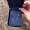 Vintage Portuguese 19k Yellow Gold 1.85mm Sleek Curb Chain - Video showing the piece