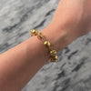 Vintage 18k Yellow Gold Fantastic Open Bauble Link Bracelet - Video showing the piece