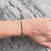 Vintage 14k Yellow & White Gold [Custom Carat] Splendid Roped Link Trio Station Bracelet - Video showing the piece