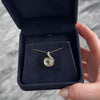 Vintage 14k Yellow Gold Prasiolite Diamond Checkerboard Drop Twist Pendant - Video showing the piece