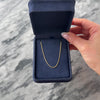 Vintage Italian 14k Yellow Gold 1mm Wonderful Wheat Adjustable Chain - Video showing the piece