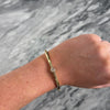 Vintage 14k Yellow Gold .6ct Old European Diamond Stunning Bangle Bracelet - Video showing the piece