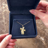 Vintage 14k Yellow Gold Articulated Textured Spinning Windmill Charm / Pendant - Video showing the piece