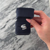 Estate 14k White Gold 1.43cttw Blue Sapphire Diamond Striking Channel Bypass Band Ring - Video showing the piece
