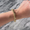 Vintage Italian Lightweight 14k Yellow Gold Textured Chain Bracelet - Video showing the piece