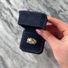 Vintage 18k Yellow Gold 2.06cttw Old Mine Cut Diamond Brutalist Briar Patch Ring - Video showing the piece