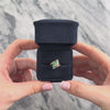 Vintage 14k Yellow & White Gold Emerald Diamond Twirling Bypass Cluster Ring - Video showing the piece