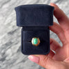 Vintage 18k Rosy Yellow Gold 4.8ct Turquoise Wonderful Cabochon Ring - Video showing the piece