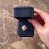Vintage 14k Yellow Gold .56cttw Old European Cut Diamond Textured Brutalist Steps Ring - Video showing the piece