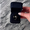 Vintage Large 10k Yellow Gold 9.18ct Onyx Diamond Refined Ring - Video showing the piece