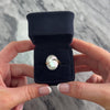 Estate 14k Yellow Gold Quartz Mother Of Peal Doublet Mesmerizing Luminous Cabochon Ring - Video showing the piece
