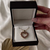 Vintage Large 14k Yellow Gold Ruby Diamond A Full Heart Pendant - Video showing the piece