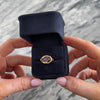 Vintage Heavy 14k Yellow Gold 2.02ct Amethyst Rhombus Swirl Buckle Ring - Video showing the piece