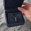 Vintage 14k Yellow Gold Checkerboard 1.76ct Amethyst Diamond Pendant - Video showing the piece