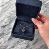 Vintage Italian 18k Yellow Gold Blue Glass Classical-Style Oval Intaglio Charm / Pendant - Video showing the piece