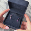 Vintage 14k Yellow Gold 2.52cttw Amethyst Chic Oval Duo Dangle Earrings - Video showing the piece