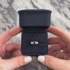 Vintage 14k Yellow Gold .9ct Blue Sapphire Diamond Dazzling Classic Trio Ring - Video showing the piece