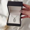 Vintage 14k White Gold .275cttw Diamond Double Loop Pendant - Video showing the piece