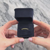 Vintage 14k White Gold Yellow Sapphire Glittering Sunny Line Ring - Video showing the piece