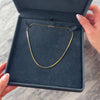 Vintage Substantial 14k Yellow Gold 1.5mm Elongated Serpentine Link Chain - Video showing the piece