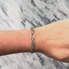Antique Art Deco 14k White Gold Openwork Link Bracelet - Video showing the piece
