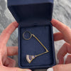 Antique Victorian 10k & 14k Yellow Gold Incredible Enamel Handkerchief Holder Ring / Pendant - Video showing the piece