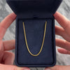 Vintage Italian 18k Yellow Gold Rounded Box Link 1.6mm Chain - Video showing the piece