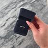 Vintage Platinum Blue Sapphire Diamond Dainty Alternating Mixed-Cut Band Ring - Video showing the piece